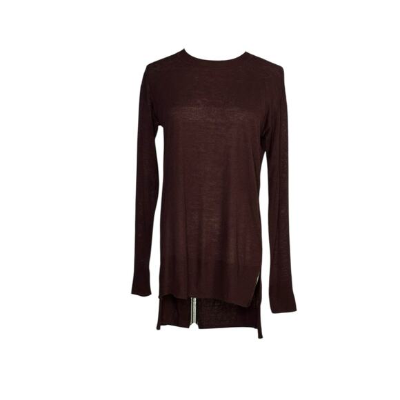H&M brown long sleeves hi low sweater size XS - Picture 9 of 13